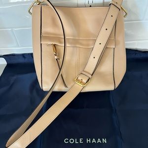 Cole Haan Kathlyn Bucket Crossbody Nude